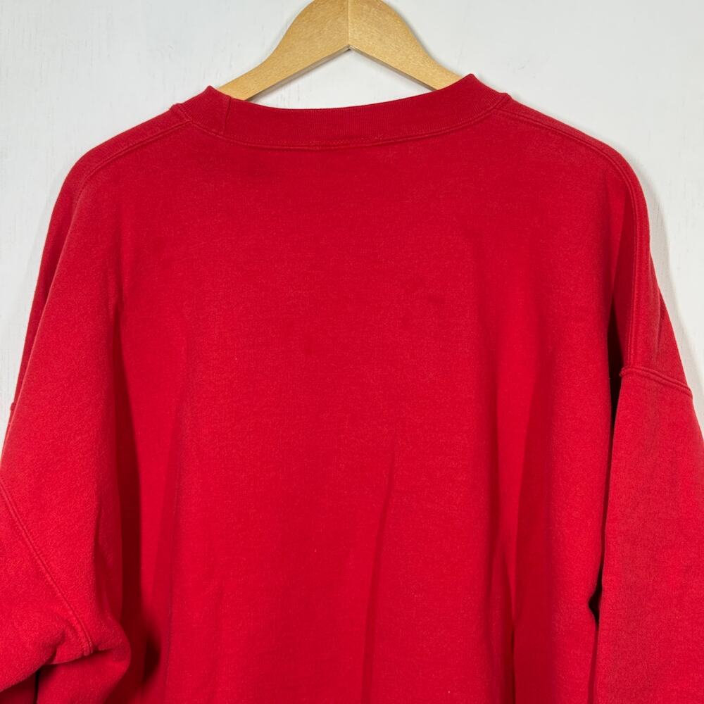 Vintage Majestic Chicago Blackhawks Sweatshirt Men's Size 2XL Red NHL‎ Pullover - Picture 5 of 10